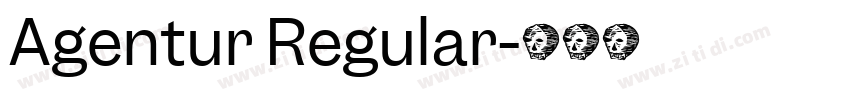 Agentur Regular字体转换